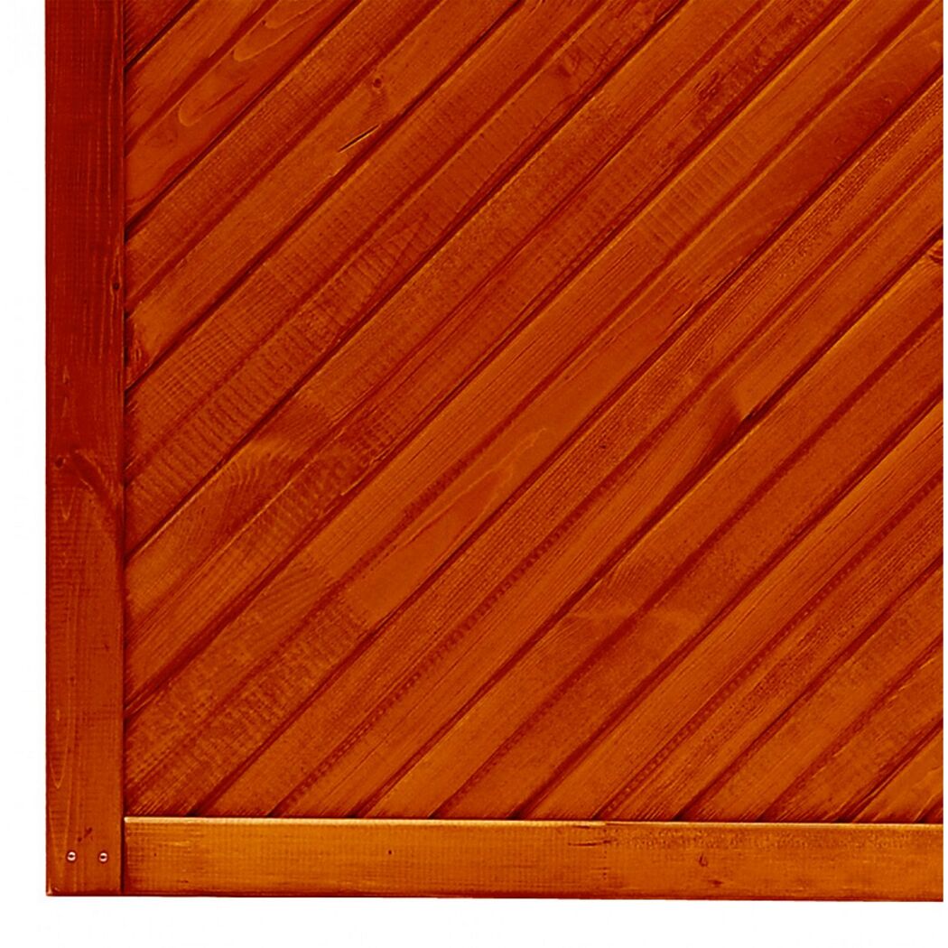 Nahaufnahme Zaun Toulon Bogen teak