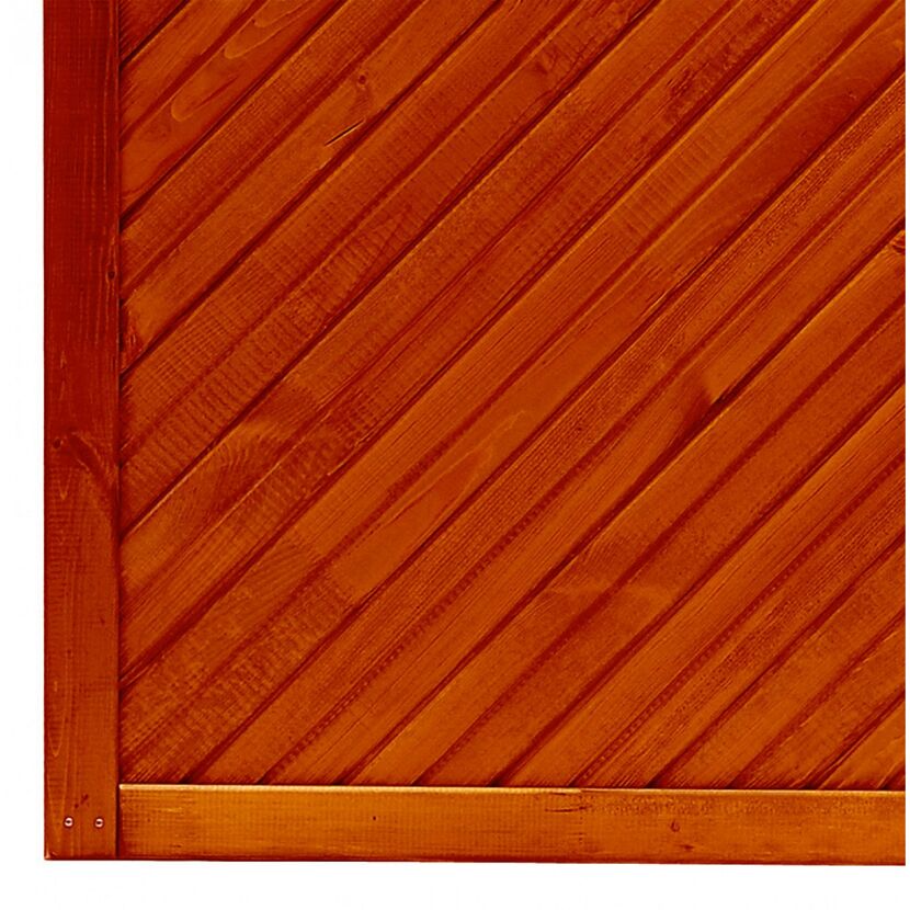 Nahaufnahme Zaun Toulon Bogen teak