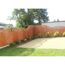 Holz Gartenzaun Toulon rund braun