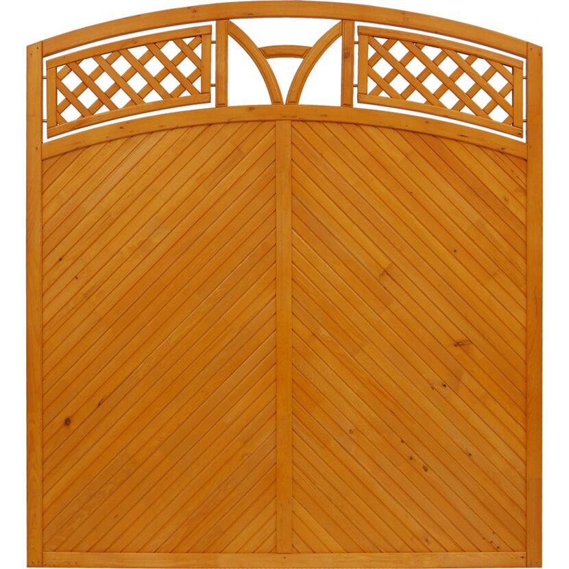 Holz-Sichtschutzzaun Toulon Bogen 180x180-195 cm