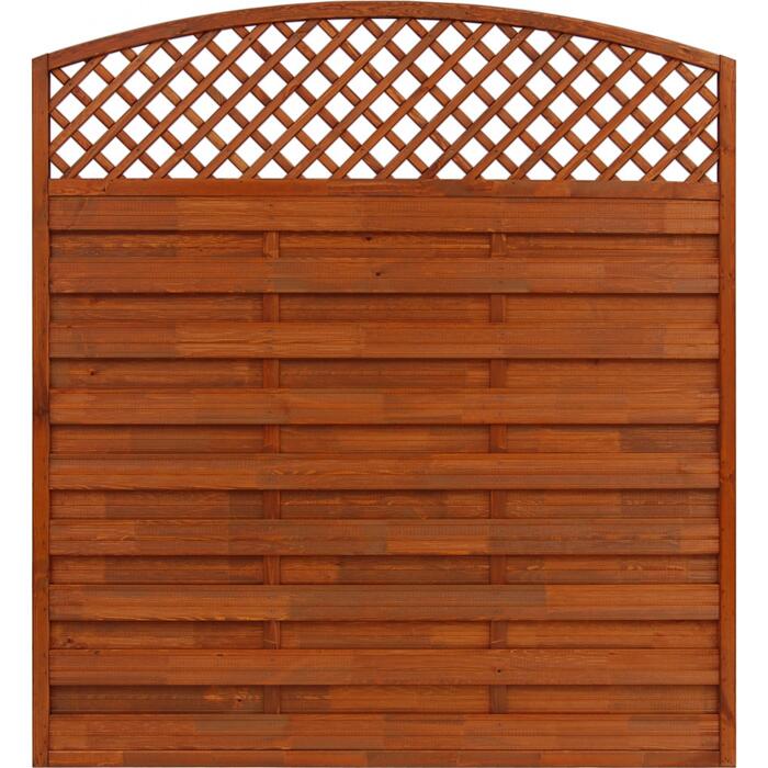 Zaunelement 'BK' teak 180 x 180 cm