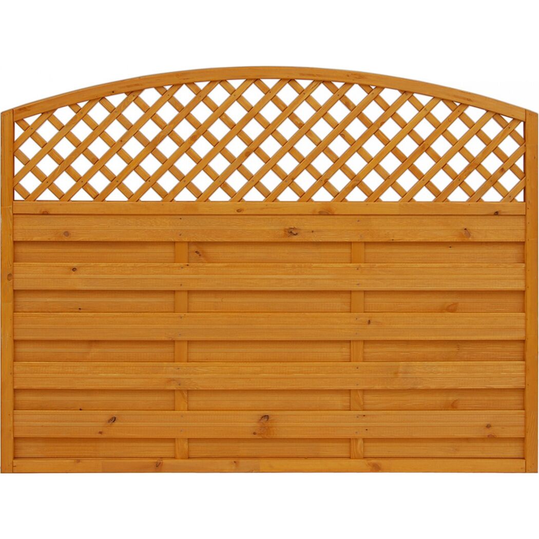 Holz-Vorgartenzaun mit Bogen