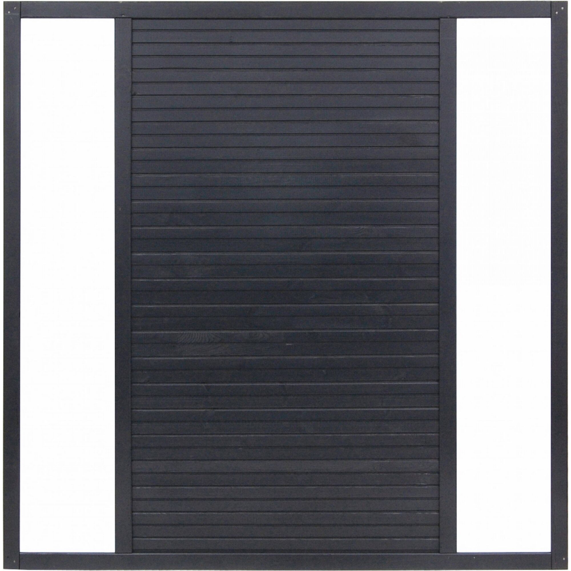 Anthraziter Sichtschutzzaun Duo