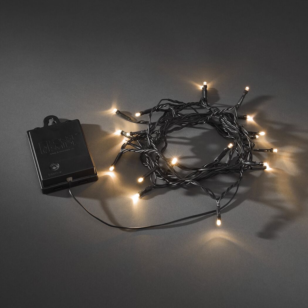 LED-Lichterkette 20 LEDs bernsteinfarben 190 cm