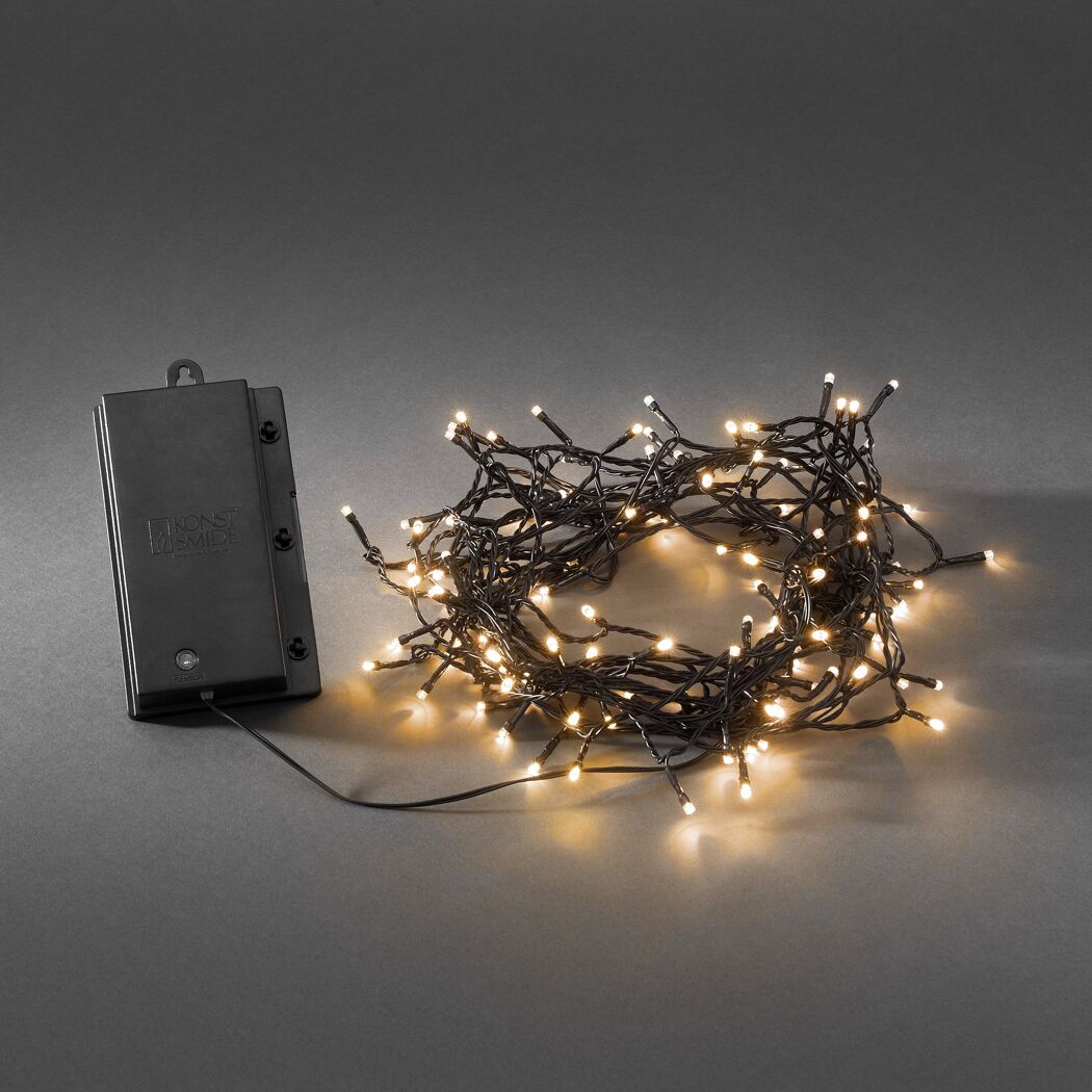 LED-Lichterkette 120 LEDs bernsteinfarben 1190 cm