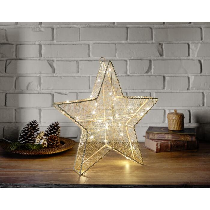 led stern warmweiss 40 cm mit timerfunktion