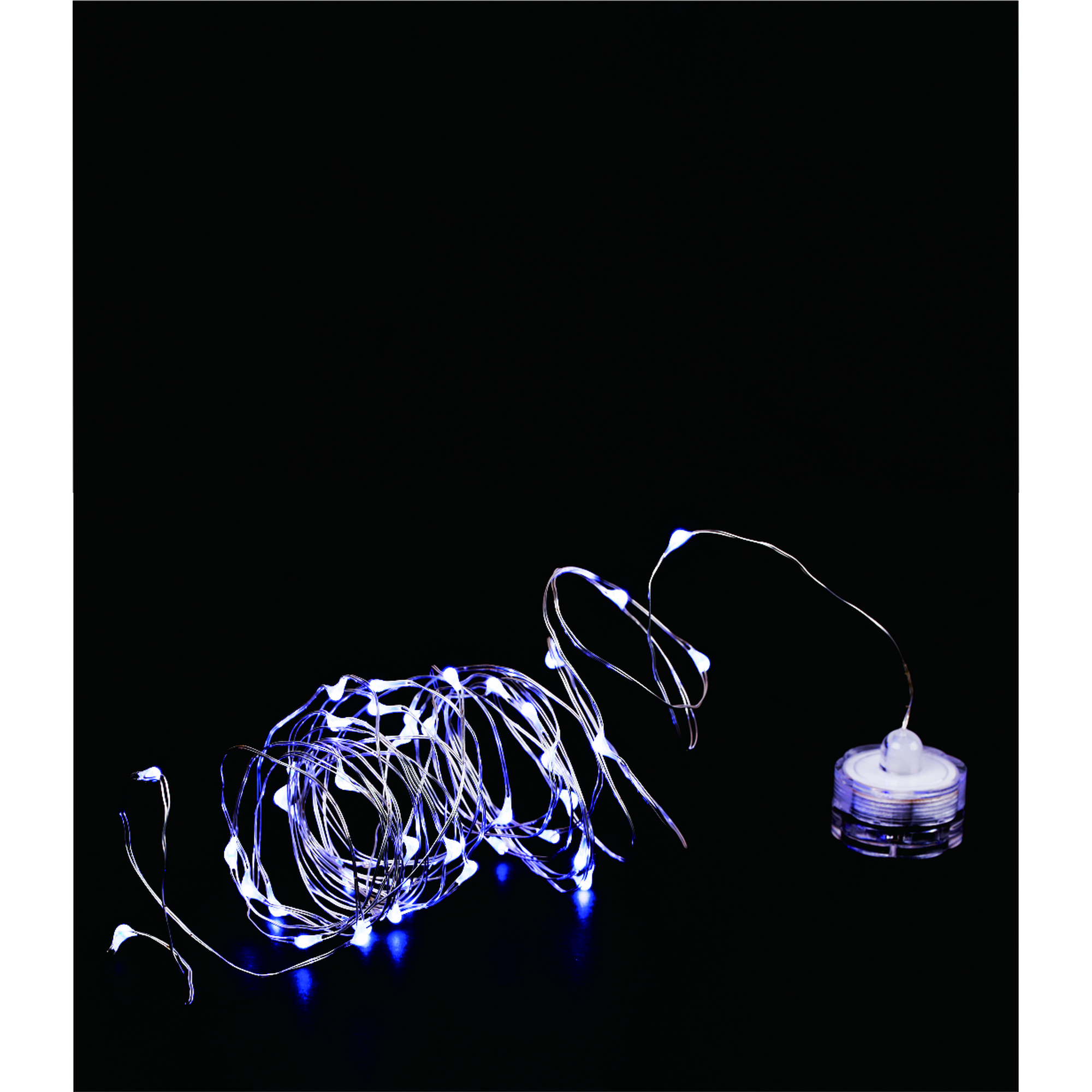 LED-Lichterkette 'Tropfen' 40 LEDs kaltweiß 390 cm + product picture