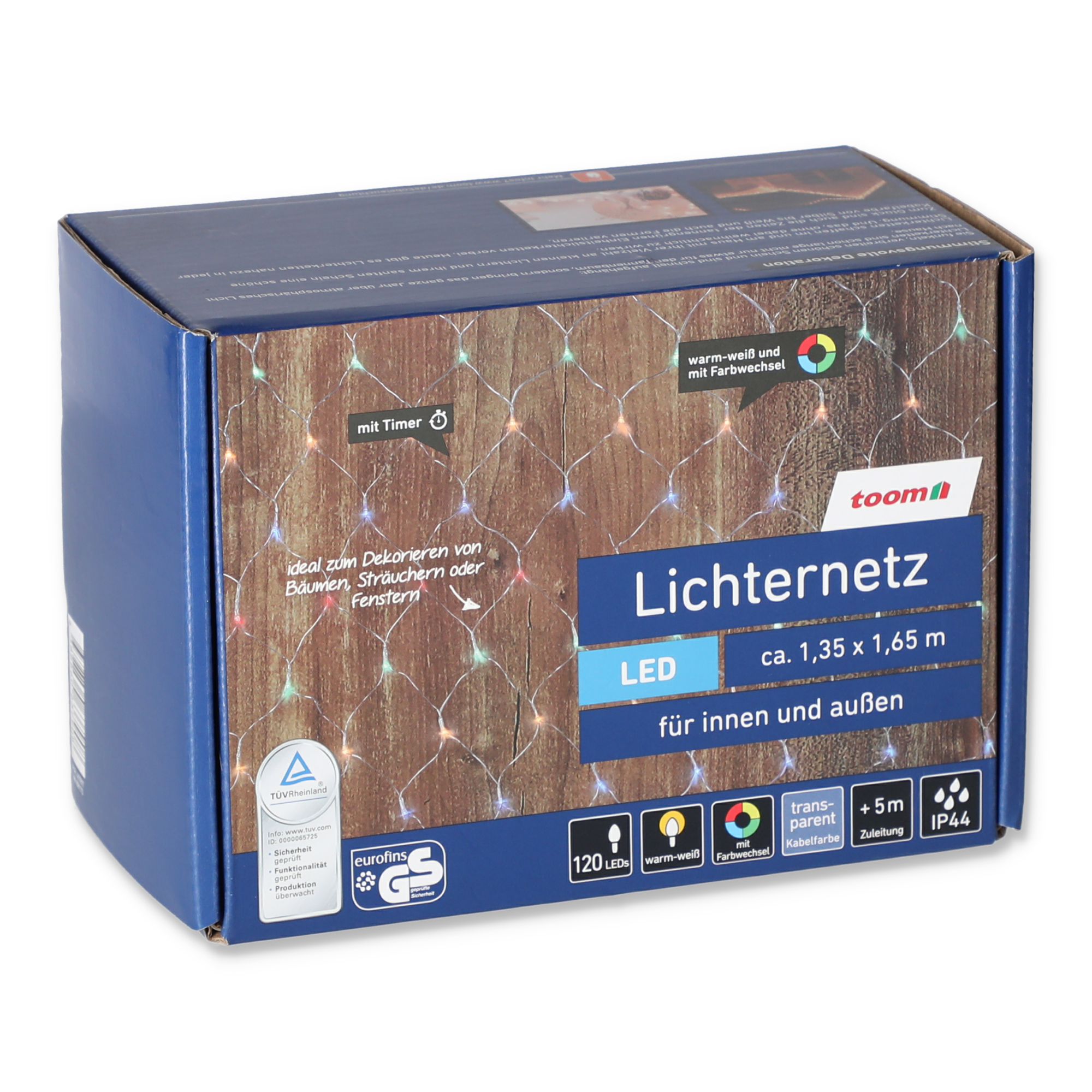 LED-Lichternetz 120 LEDs warmweiß/bunt 135 x 165 cm + product picture