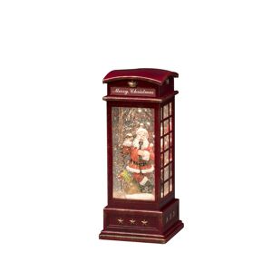 LED-Wasserlaterne 'Telefonzelle' warmweiß 10,5 x 25 x 10,5 cm
