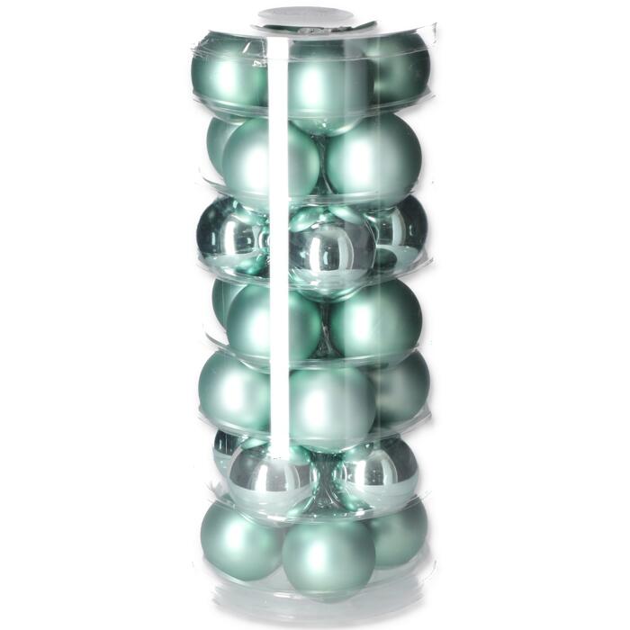 Christbaumkugeln grün Ø 6 cm, 28teilig