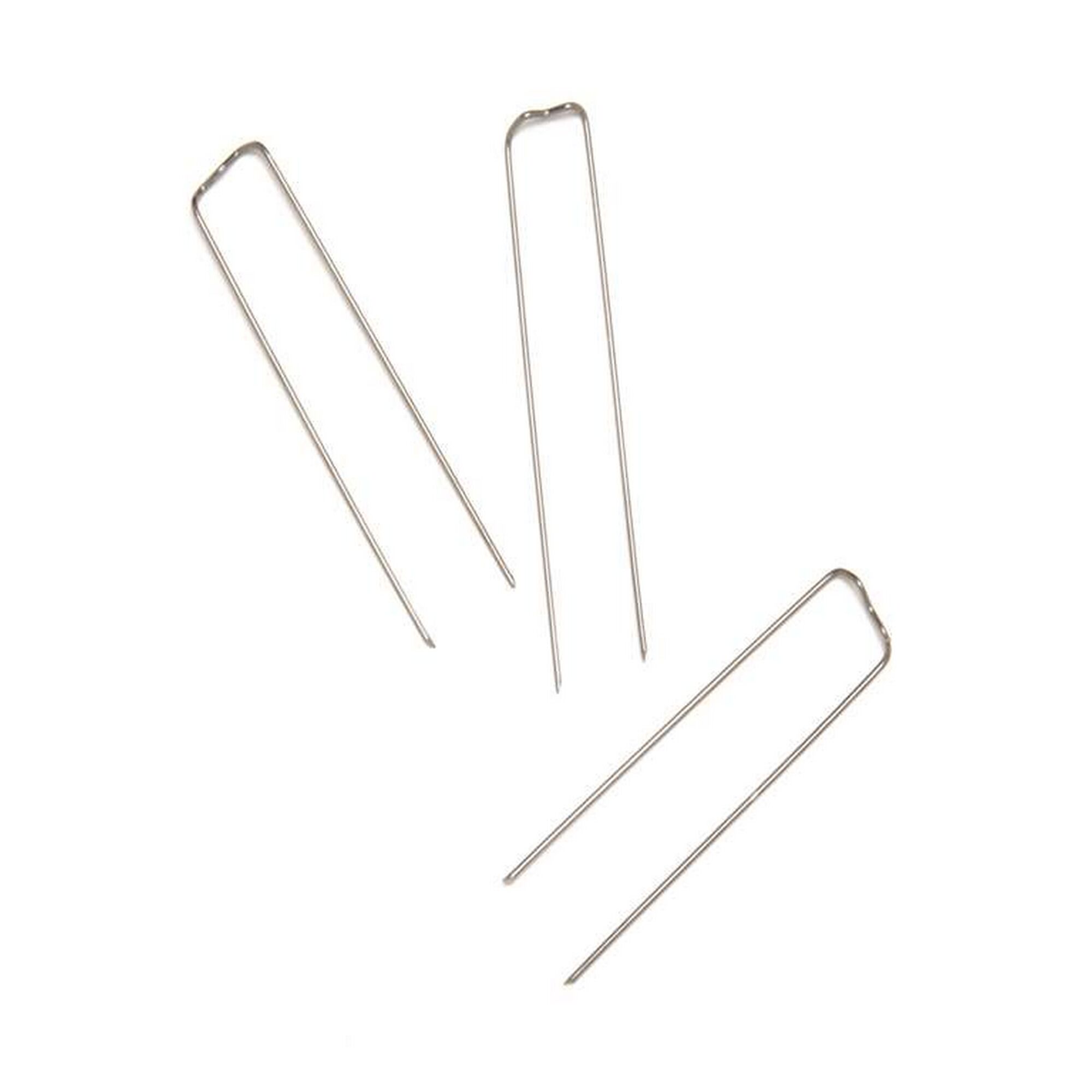 Drei silberne Patenthaften