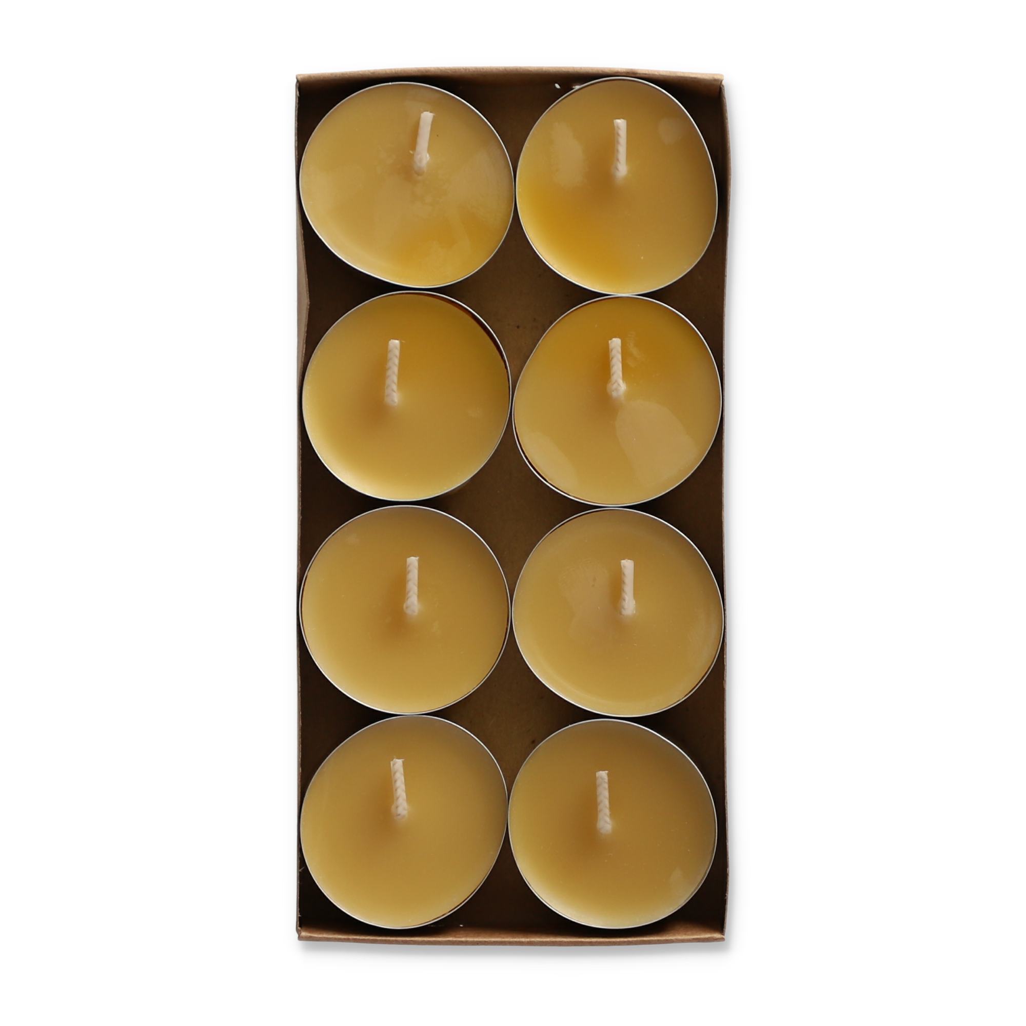 Bienenwachs-Teelichter Ø 3,9 x 1,7 cm, 8 Stück + product picture