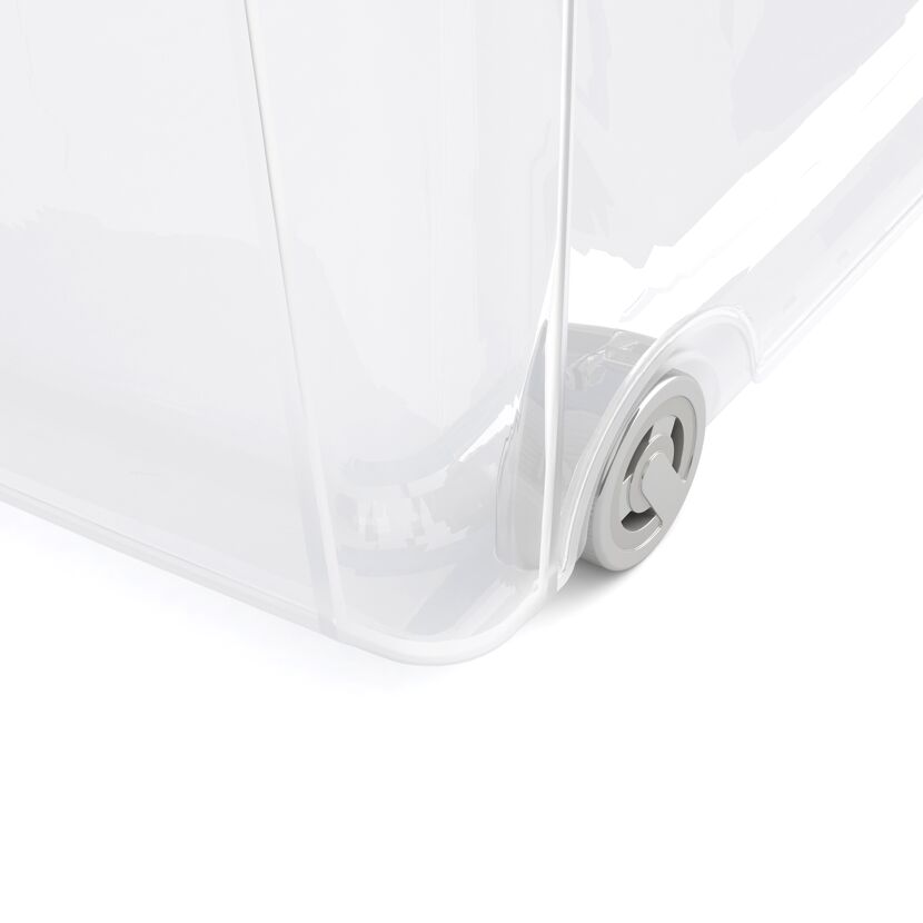 Rad der W-Box XL 70 Liter transparent