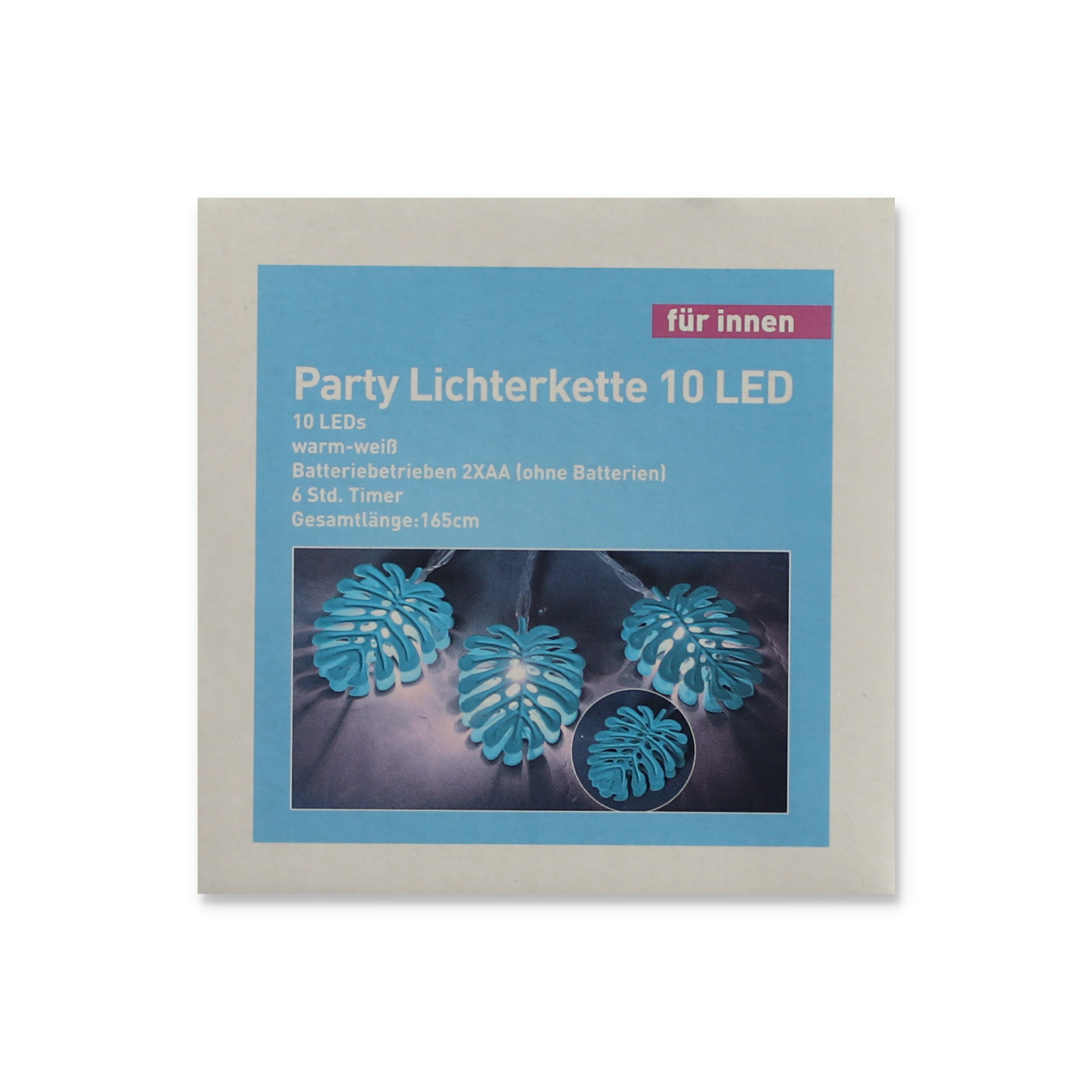 LED-Lichterkette 'Blätter' 10 LEDs warmweiß 135 cm + product picture