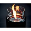 Gas-Feuerstelle 'Nova LED L' mit Schutzhülle, schwarz, Ø 36 x 102 cm