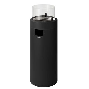 Gas-Feuerstelle mit Rollen 100 x 34,5 x 46,5 cm, schwarz