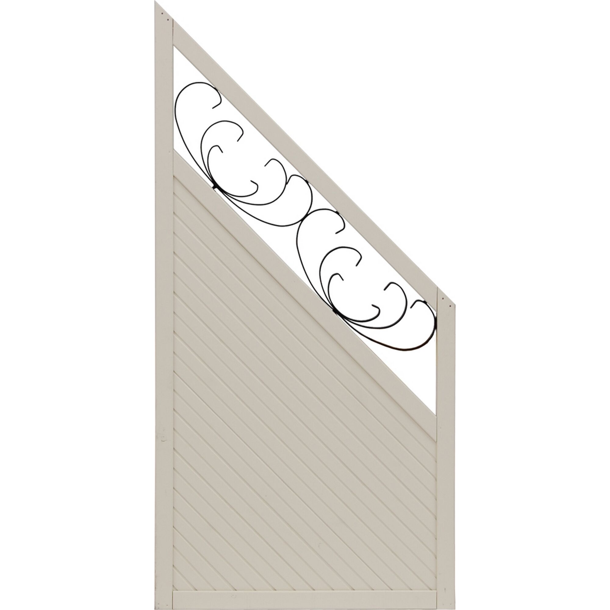 Schrägelem. Elegant 90x180/90 cm Latte