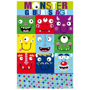 Grußkarte Geburtstag 'Monster Birthday'