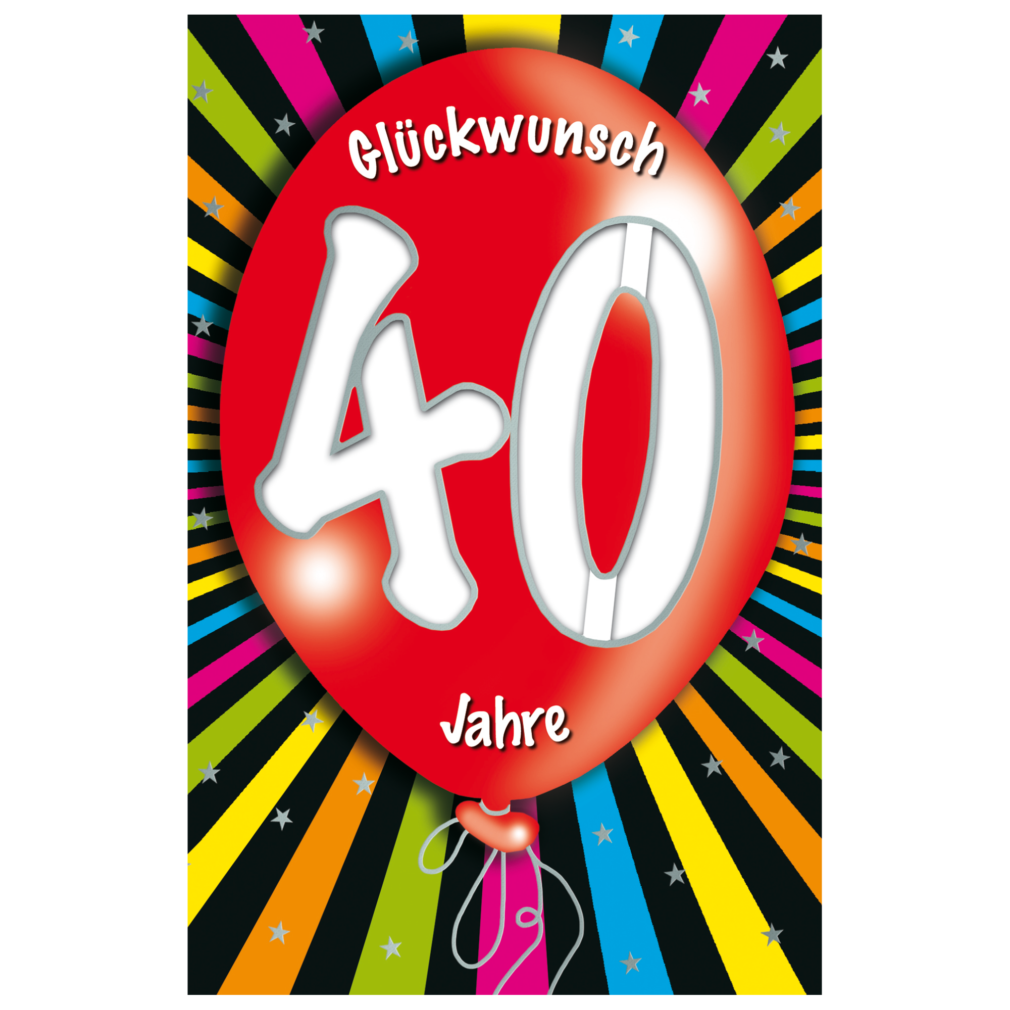 Grußkarte Geburtstag '40 Ballon' + product picture