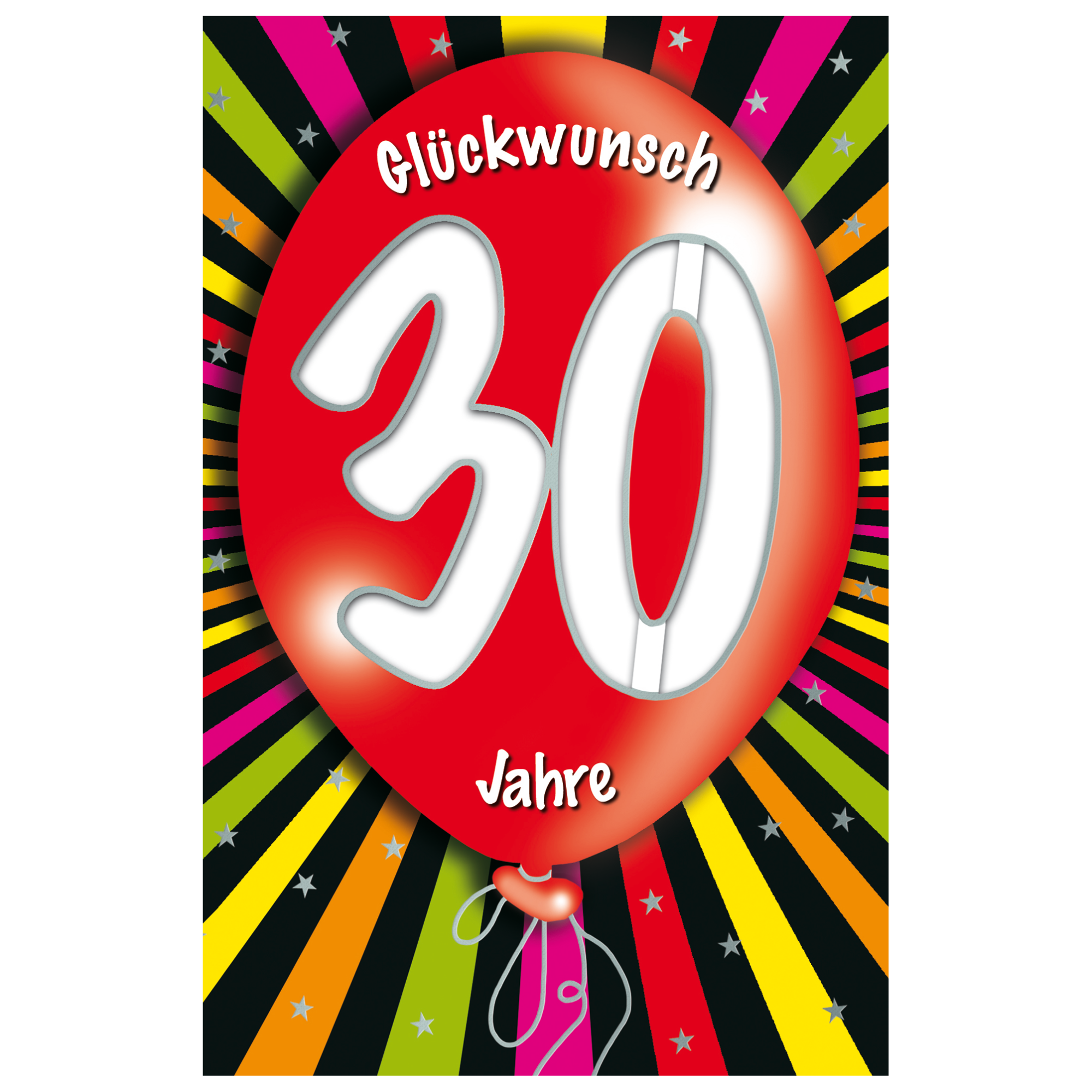 Grußkarte Geburtstag '30 Ballon' + product picture