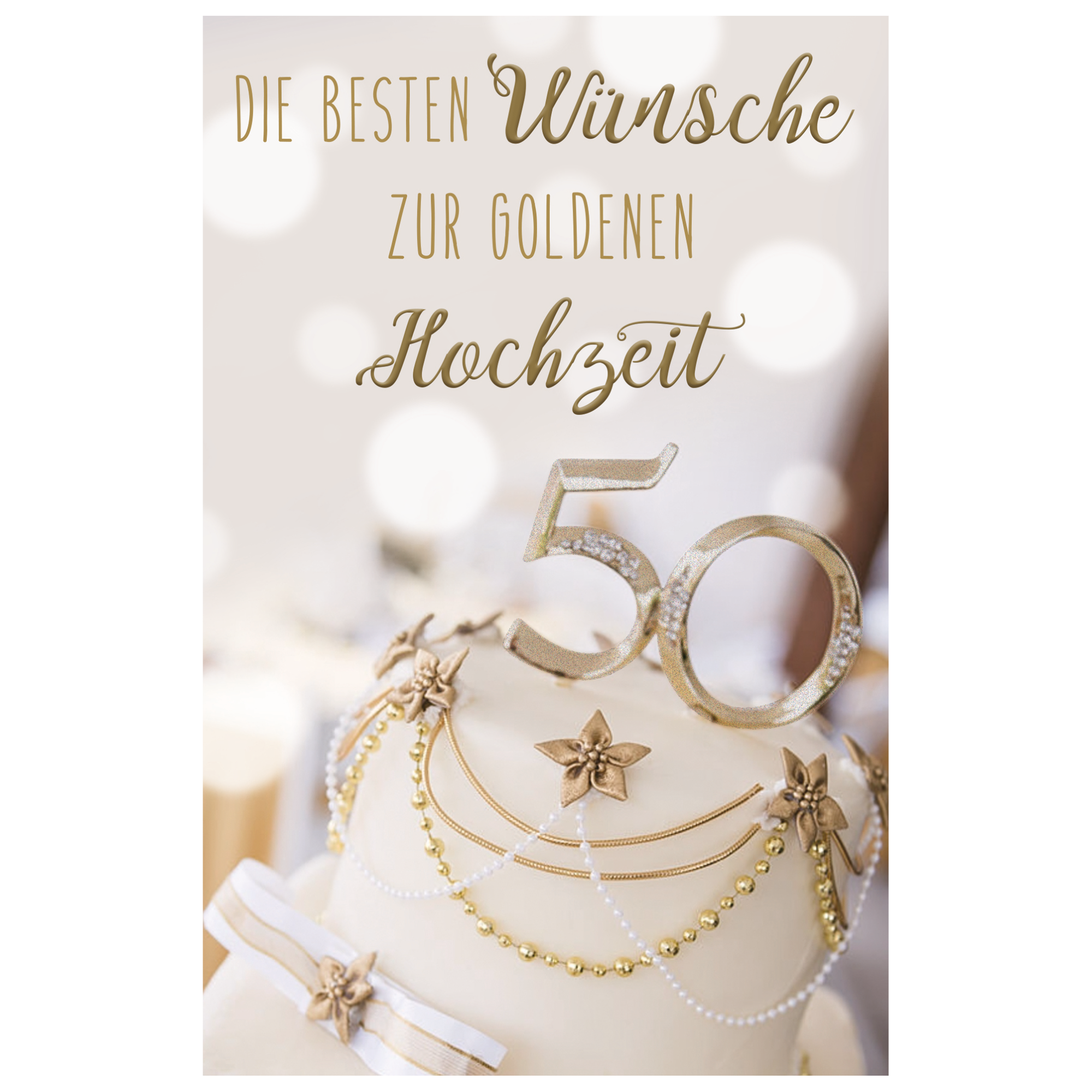 Grußkarte Goldene Hochzeit 'Brilliante 50' + product picture