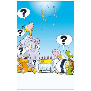 Grußkarte Geburtstag Humor 'Große Frage ?'