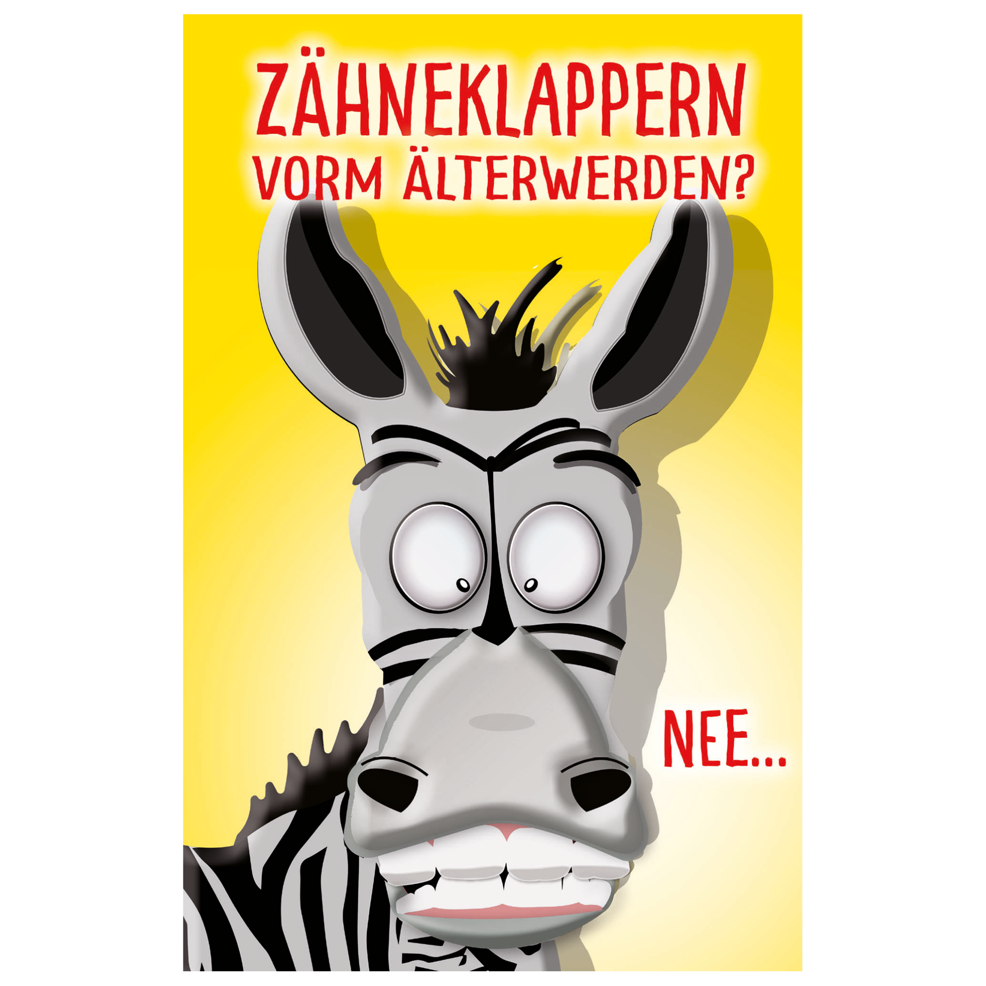 Grußkarte Geburtstag Humor 'Popup-Zebra' + product picture