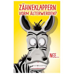 Grußkarte Geburtstag Humor 'Popup-Zebra'