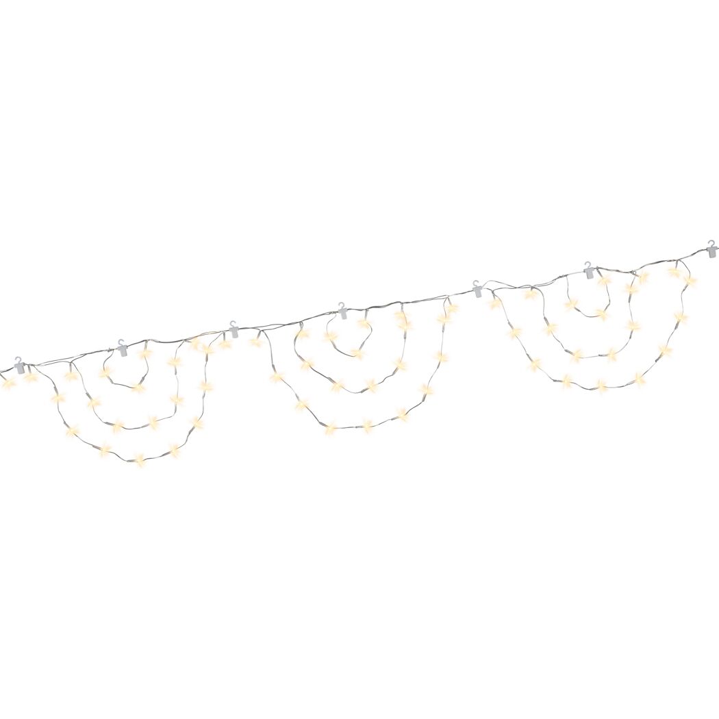 LED-Balkon-Girlande 160 LEDs warmweiß 30 x 500 cm