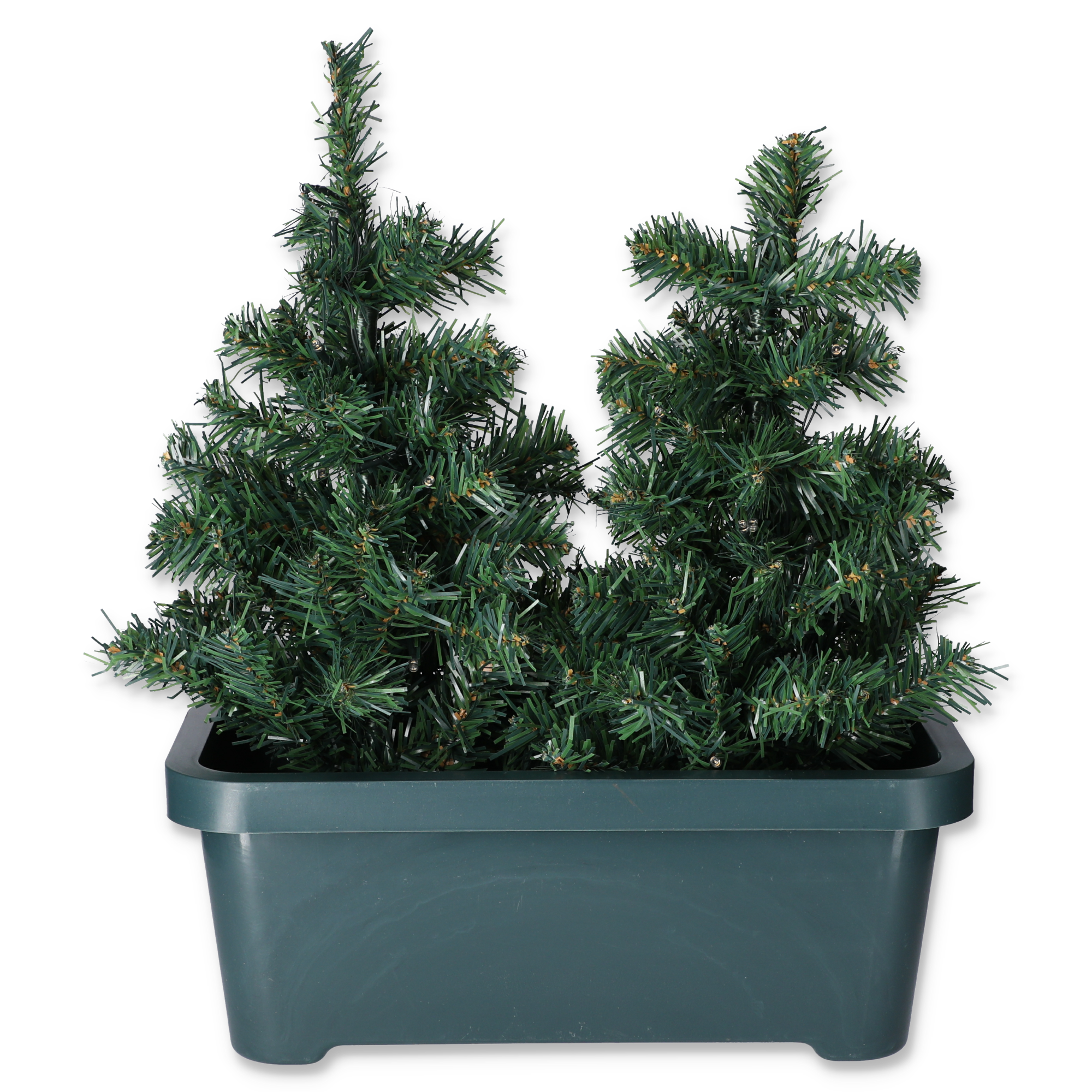 Künstliche Weihnachtsbäume im Kasten grün 50 cm, 2er-Set + product picture
