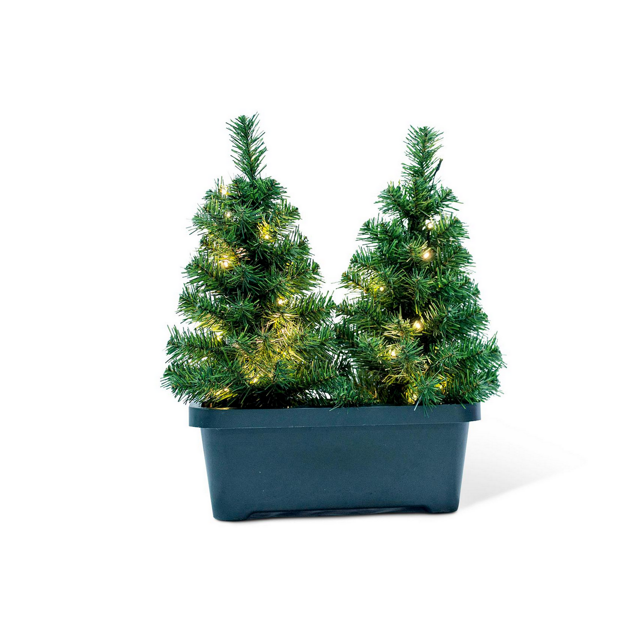 Künstliche Weihnachtsbäume im Kasten grün 50 cm, 2er-Set + product picture