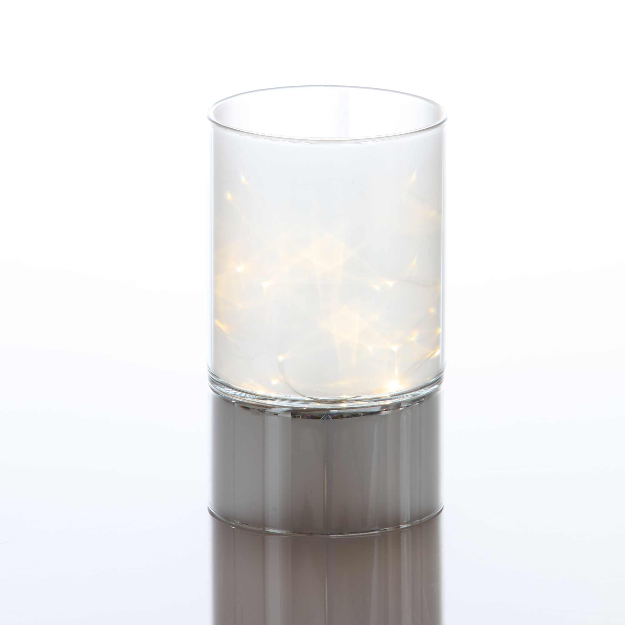 LED-Dekolicht 'Cara' silbern/transparent Ø 9 x 15 cm + product picture