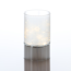 Verkleinertes Bild von LED-Dekolicht 'Cara' silbern/transparent Ø 9 x 15 cm