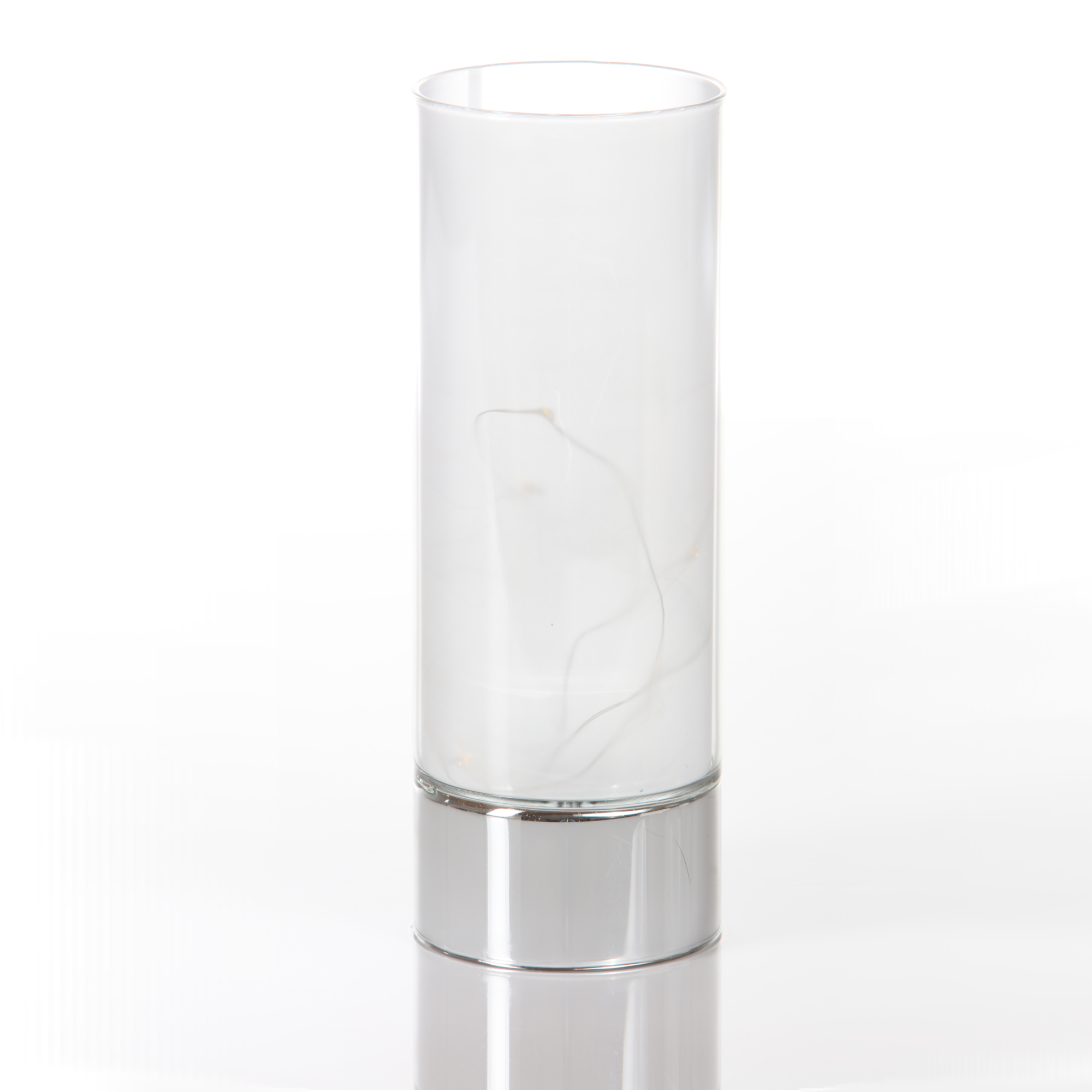 LED-Dekolicht 'Cara' silbern/transparent Ø 9 x 25 cm + product picture