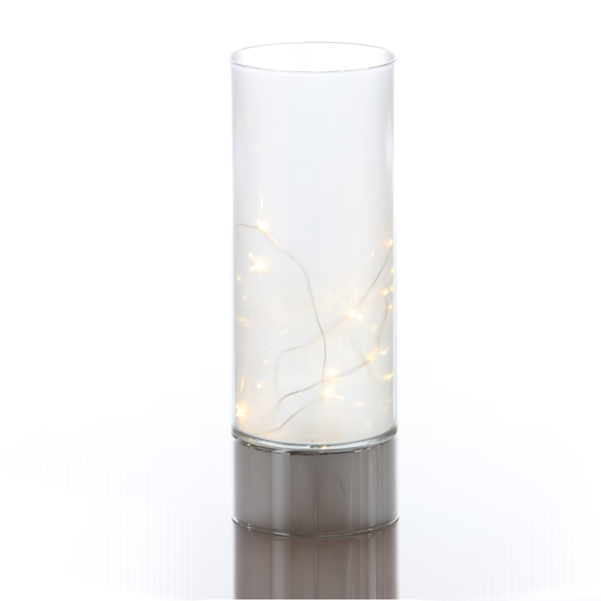 LED-Dekolicht 'Cara' silbern/transparent Ø 9 x 25 cm + product picture