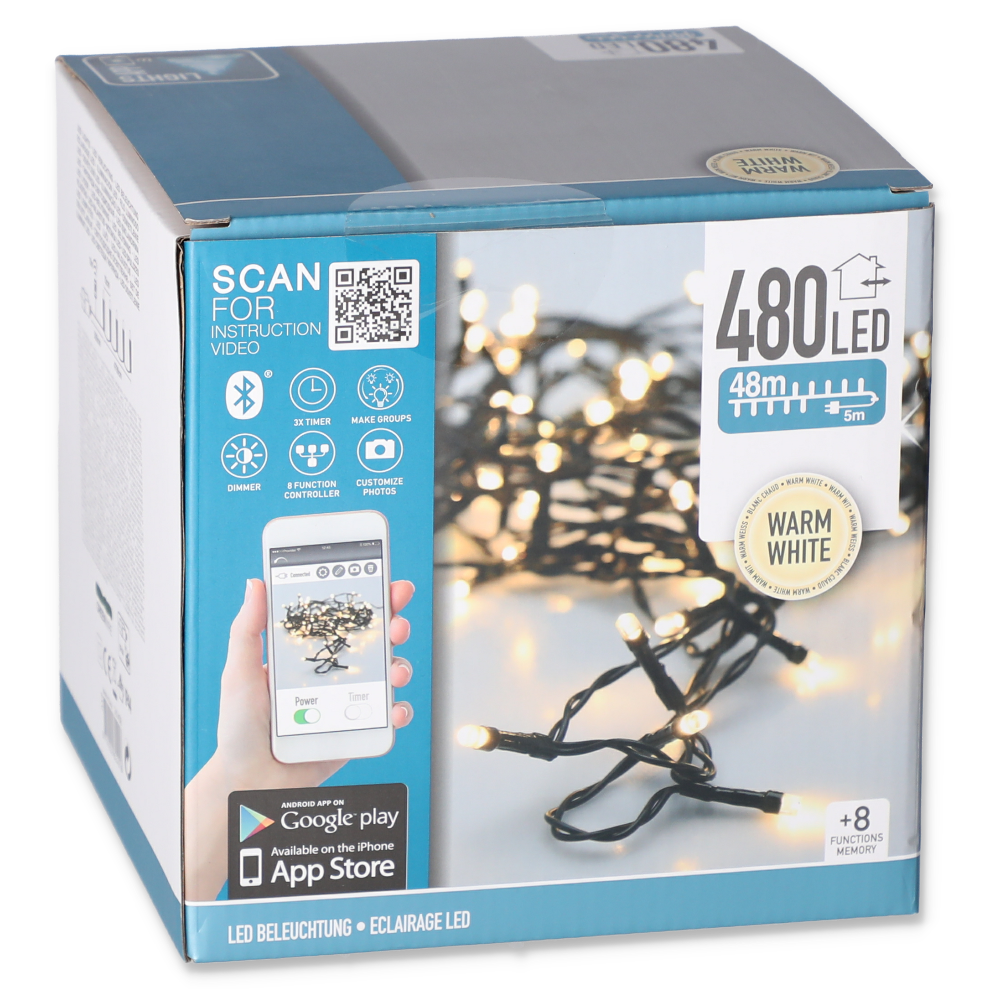 LED-Lichterkette 480 LEDs warmweiß 4800 cm + product picture
