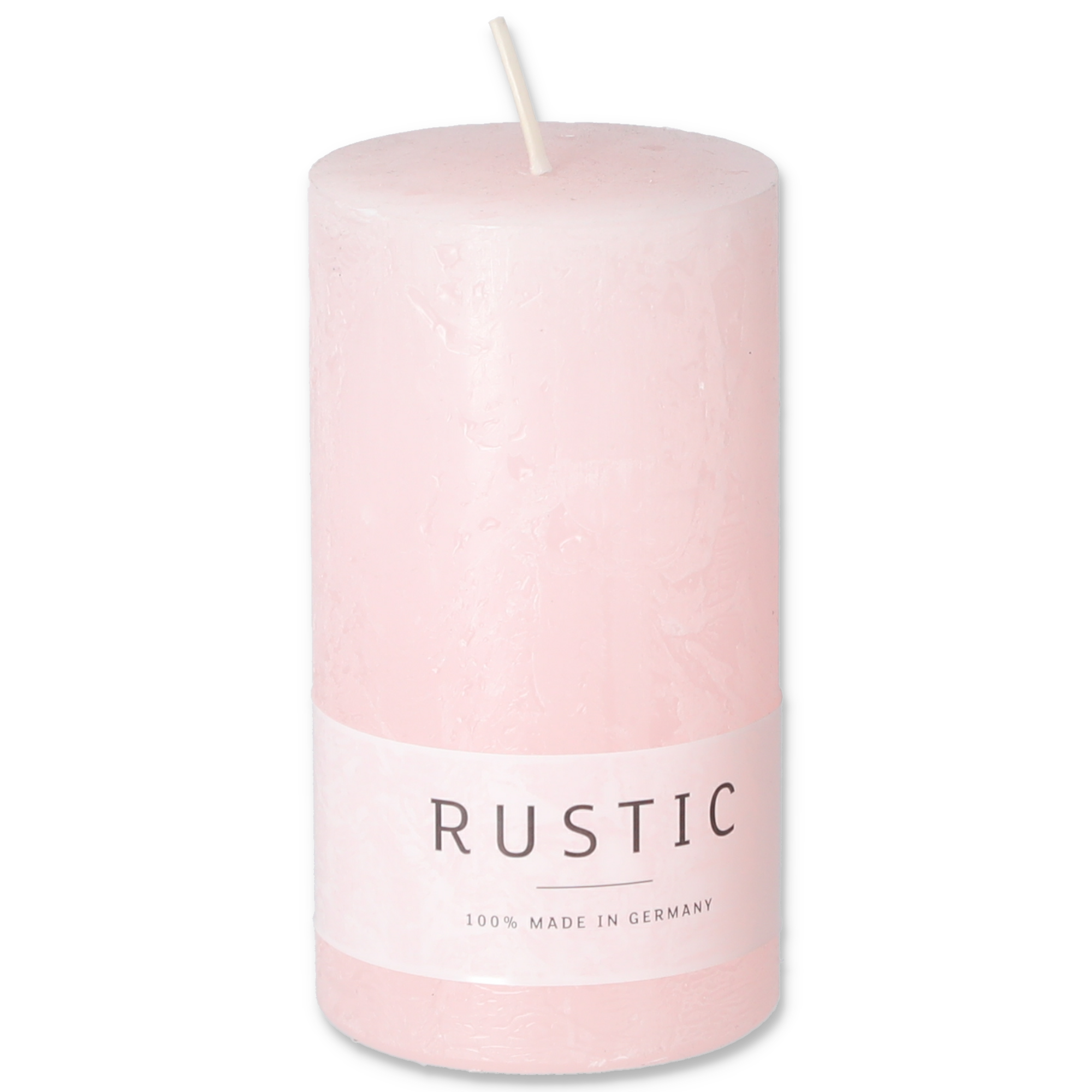 Stumpenkerze 'Rustic' rosa Ø 6 x 11 cm + product picture