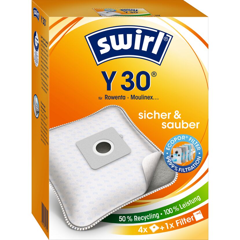 Staubsaugerbeutel Y30 mit Filter 4 Stück