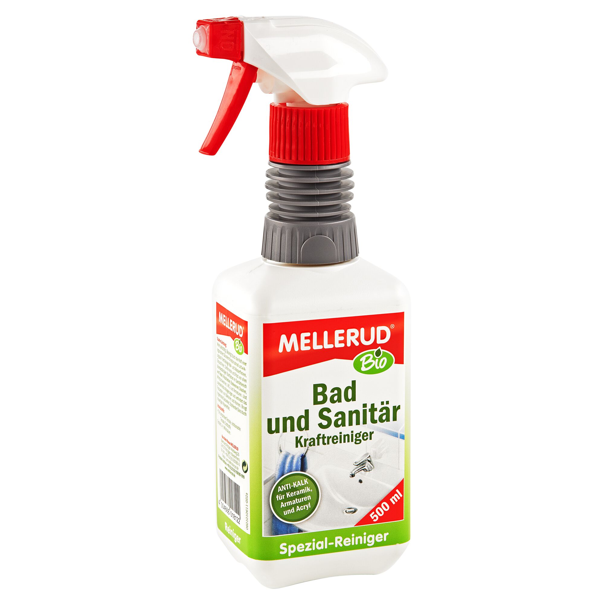 Mellerud Bio Bad- und Sanitärreiniger, 500 ml Flasche mit Sprühkopf