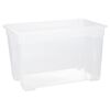 Leere transparente Aufbewahrungsbox