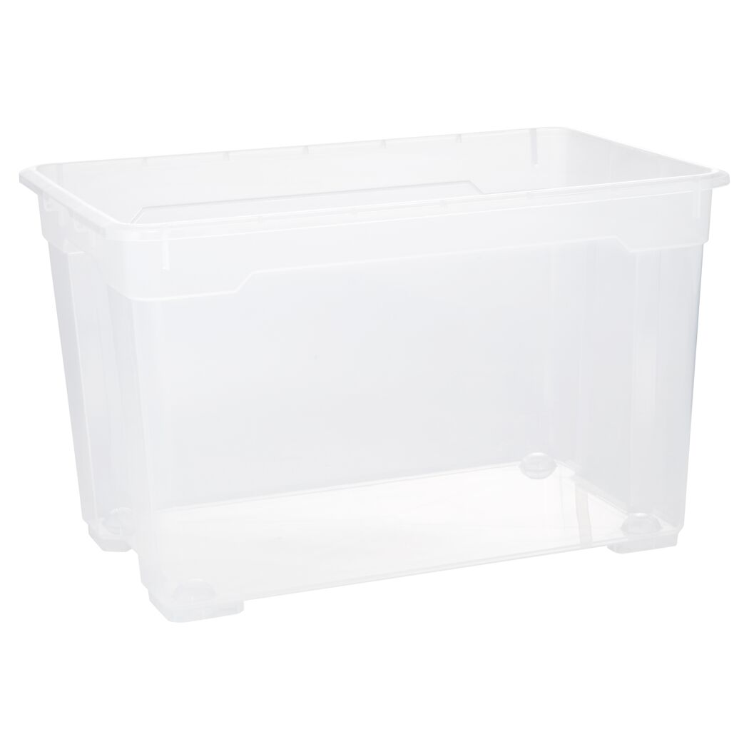 Leere transparente Aufbewahrungsbox