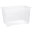 Leere transparente Aufbewahrungsbox