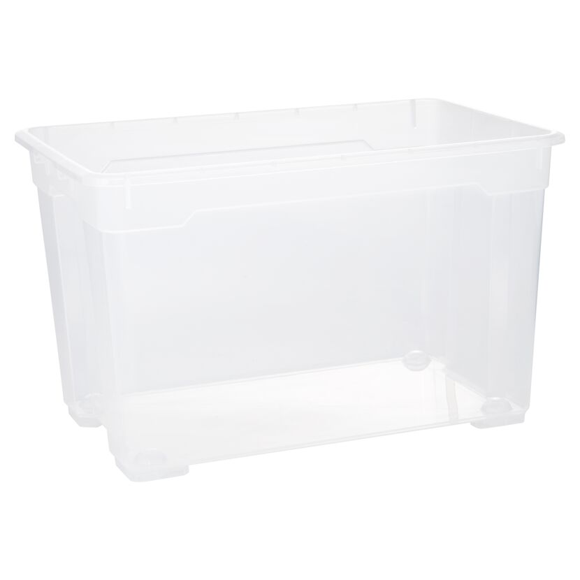 Leere transparente Aufbewahrungsbox