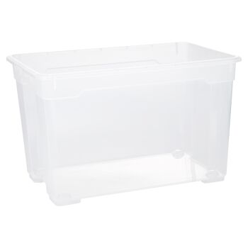 Leere transparente Aufbewahrungsbox