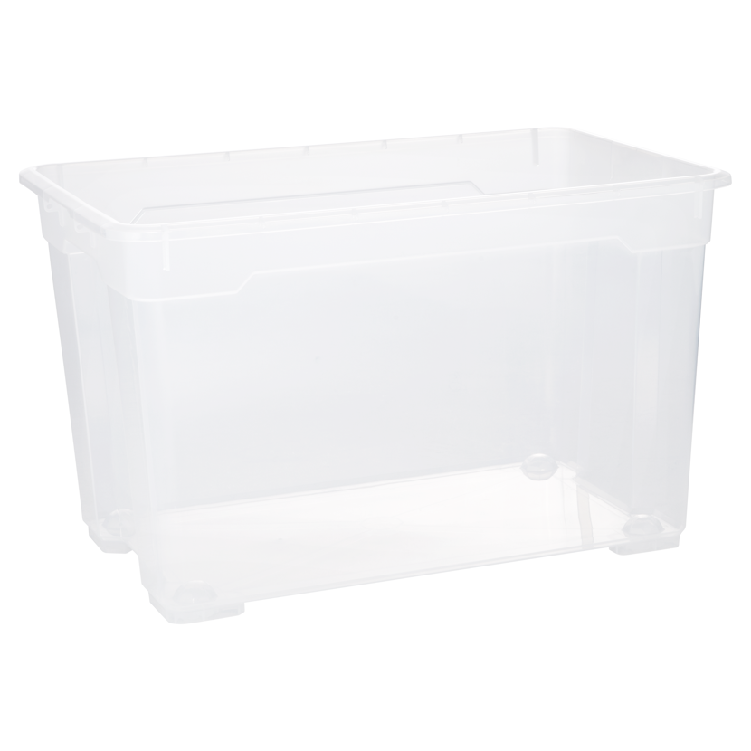 Leere transparente Aufbewahrungsbox