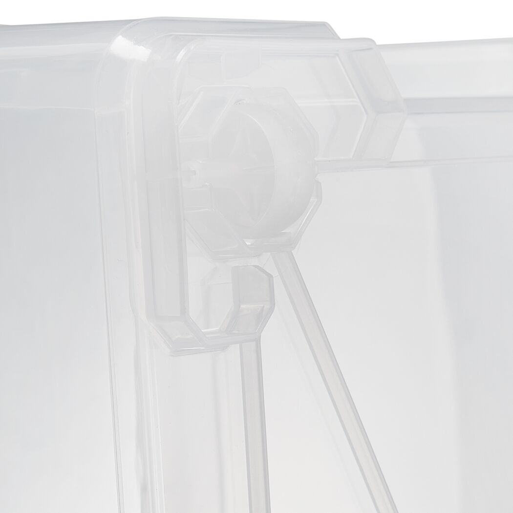 Verschluss einer transparenten Box