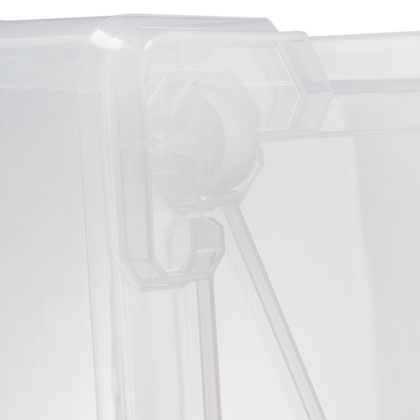 Verschluss einer transparenten Box