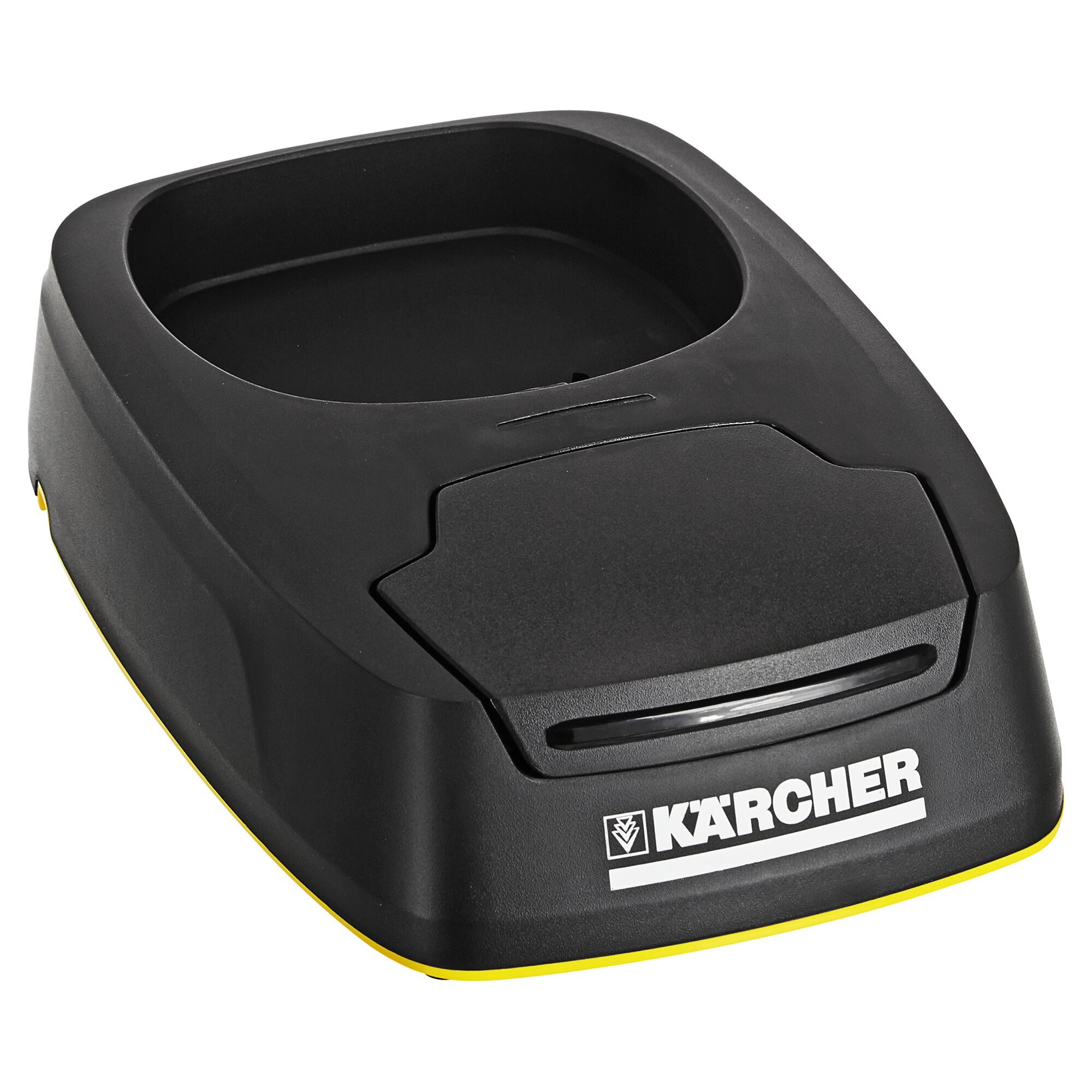 Schwarze Ladestation für Kärcher Fenstersauger WV 5