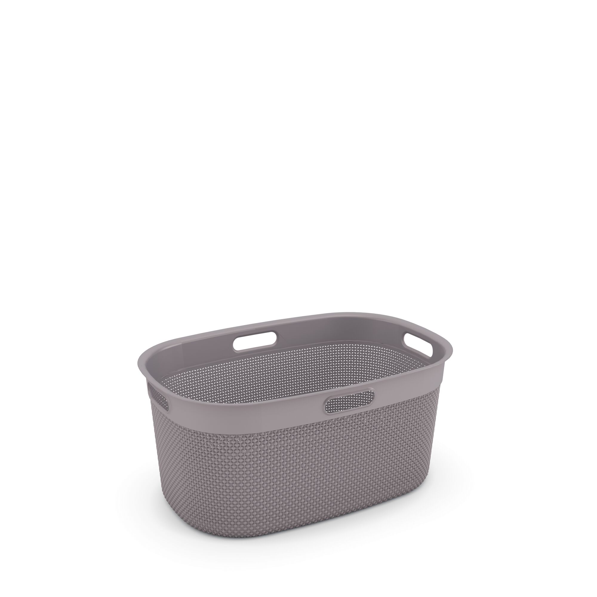 Taupefarbener Wäschekorb Filo, 45 Liter