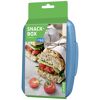 Vivess Snackbox Lunchbox To Go, gefüllt mit einem Sandwich und Kirschtomaten